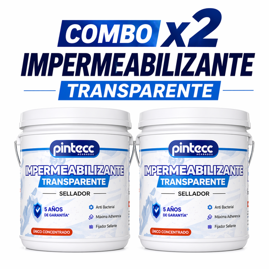 COMBO IMPERMEABILIZANTE TRANSPARENTE